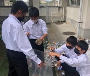 佐賀県　佐賀市立小中一貫校思斉館中学部　生徒会総務部のみなさん2
