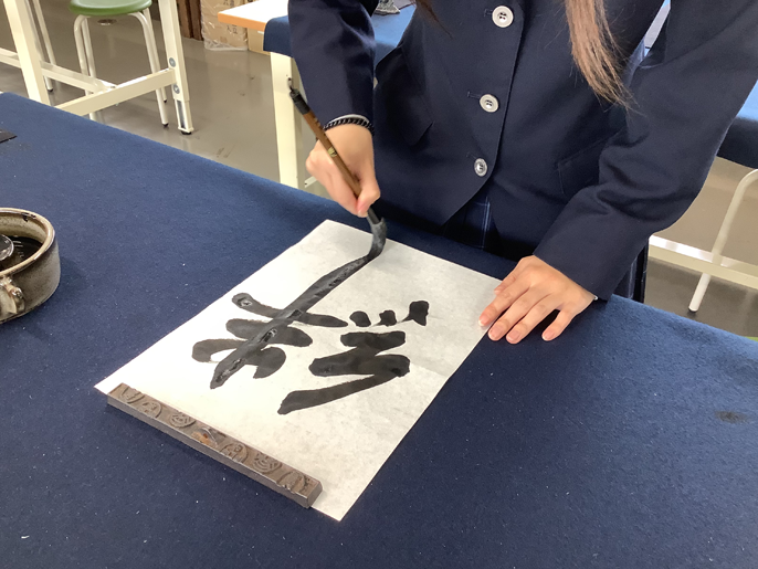 広島県 熊野高校 美術部、書道部のみなさん9