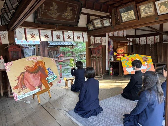 奈良県　郡山中学校　美術部のみなさん3