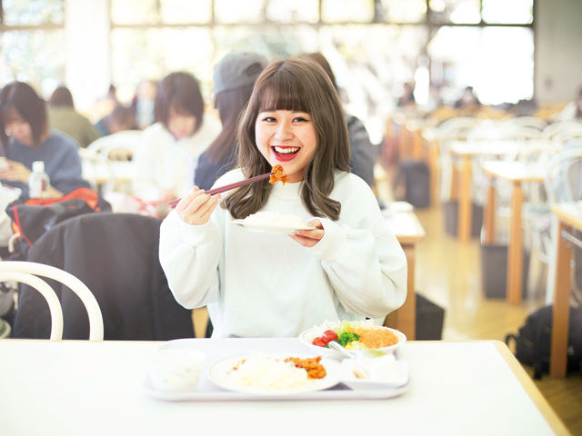十文字学園女子大学の学食