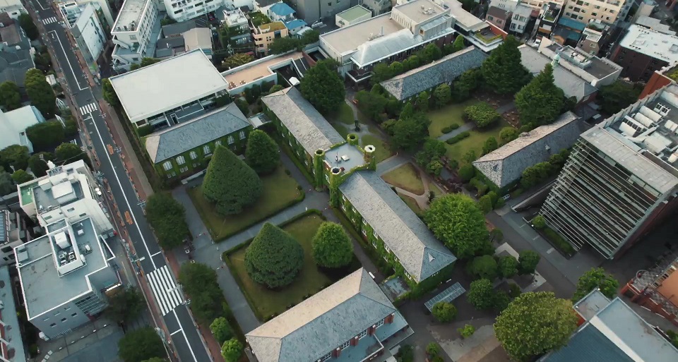 立教大学ドローン映像（池袋キャンパス）