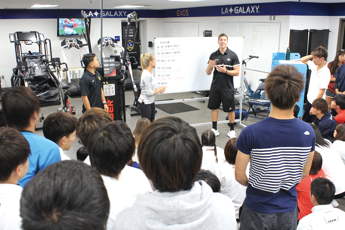 EXOS（エクソス）／オリンピック選手など、多くのトップアスリートが世界各国から集まるスケールの大きなスポーツ施設。総合的に選手のケアが可能です。
